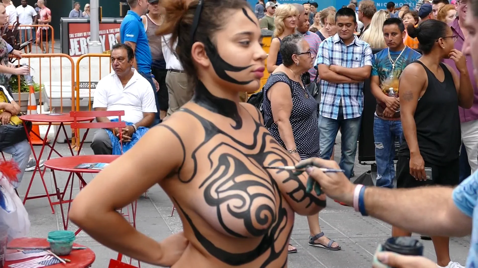 body paint huge tits