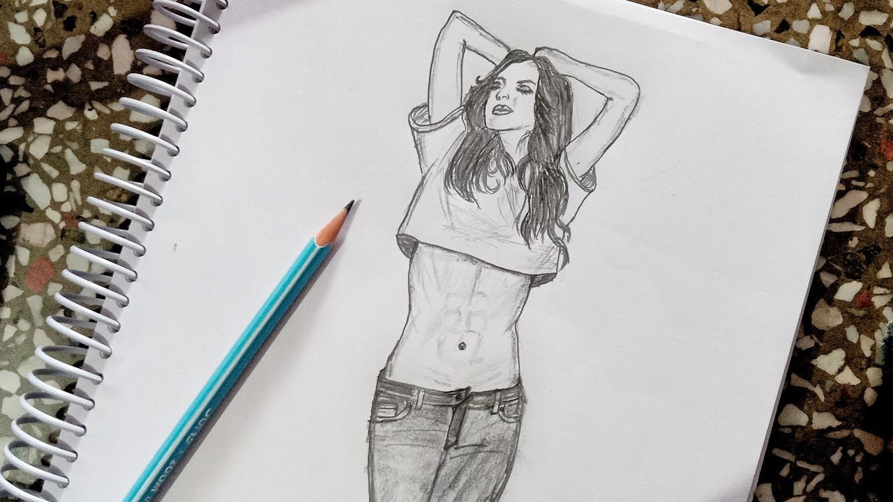hot drawn girl