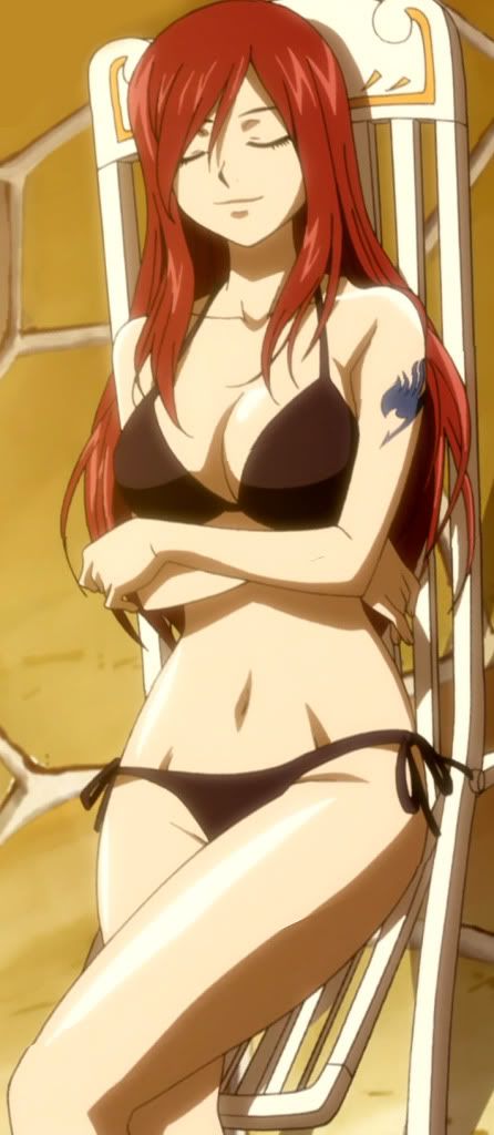 Fairy Tail Erza Sexy seduces worker