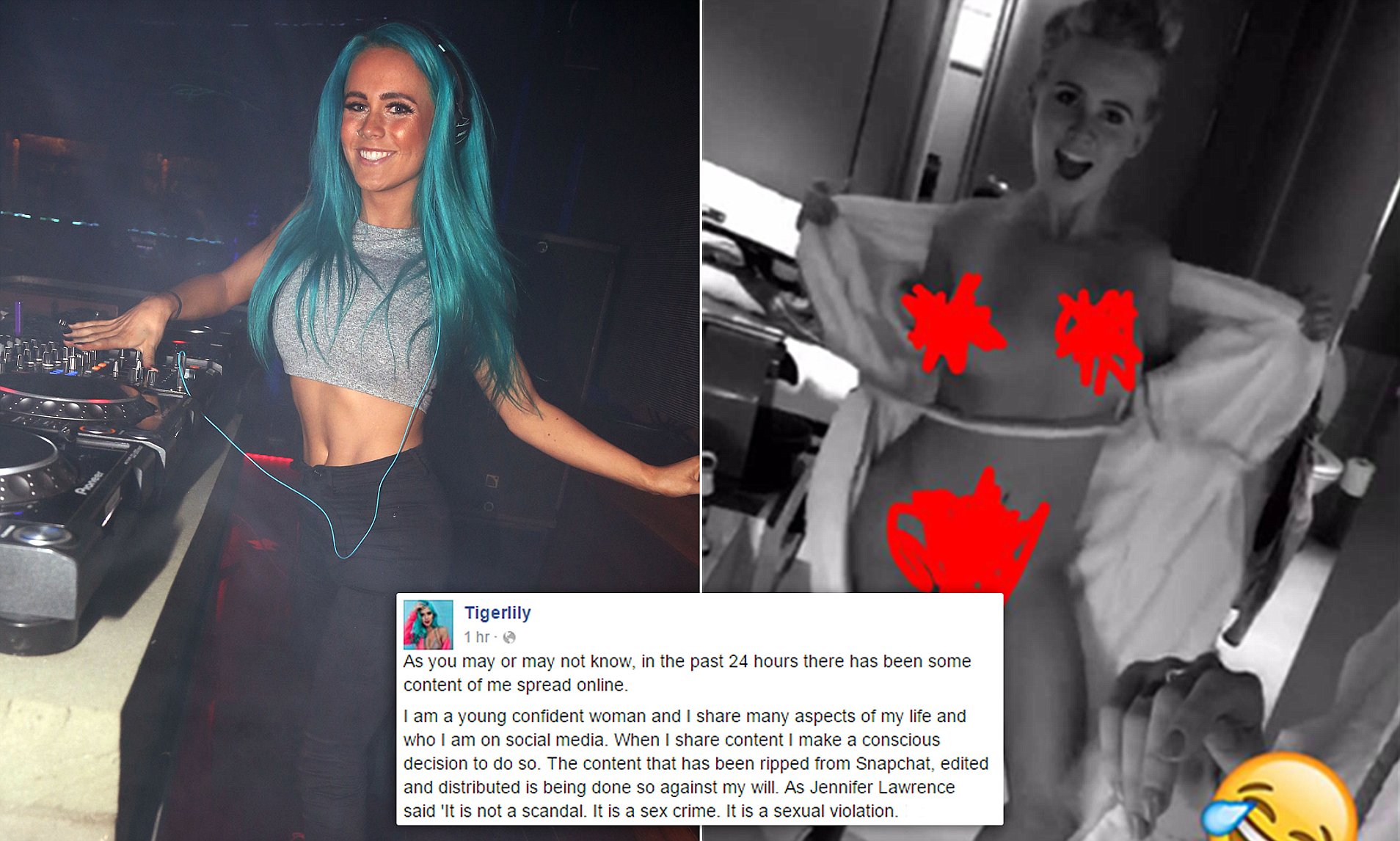 cj corbin add photo dj tigerlily snapchat video