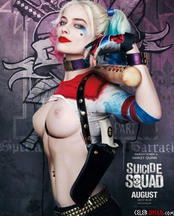 margot robbie nude in suicide squad