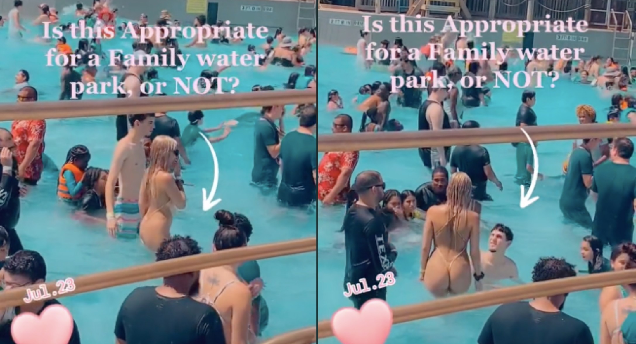 curtis montgomery share water park bikini oops photos