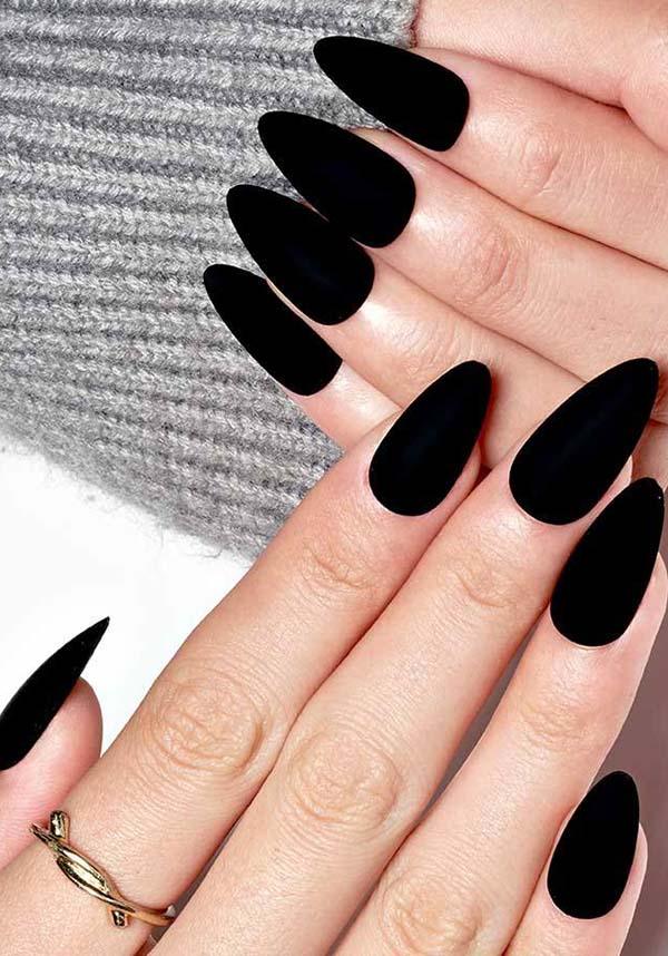 allwyn nazareth recommends black sharp nails pic