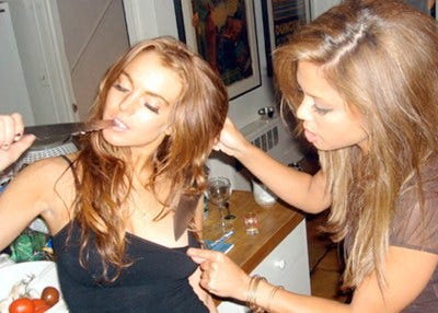 derek laduke recommends lindsay lohan blow pic