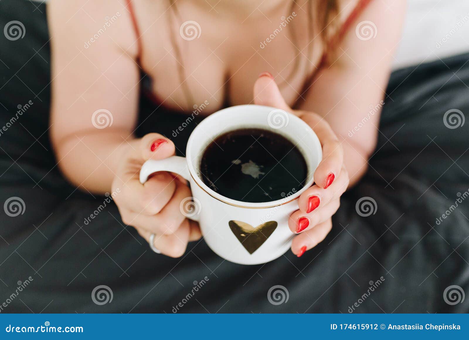 coffee and cleavage