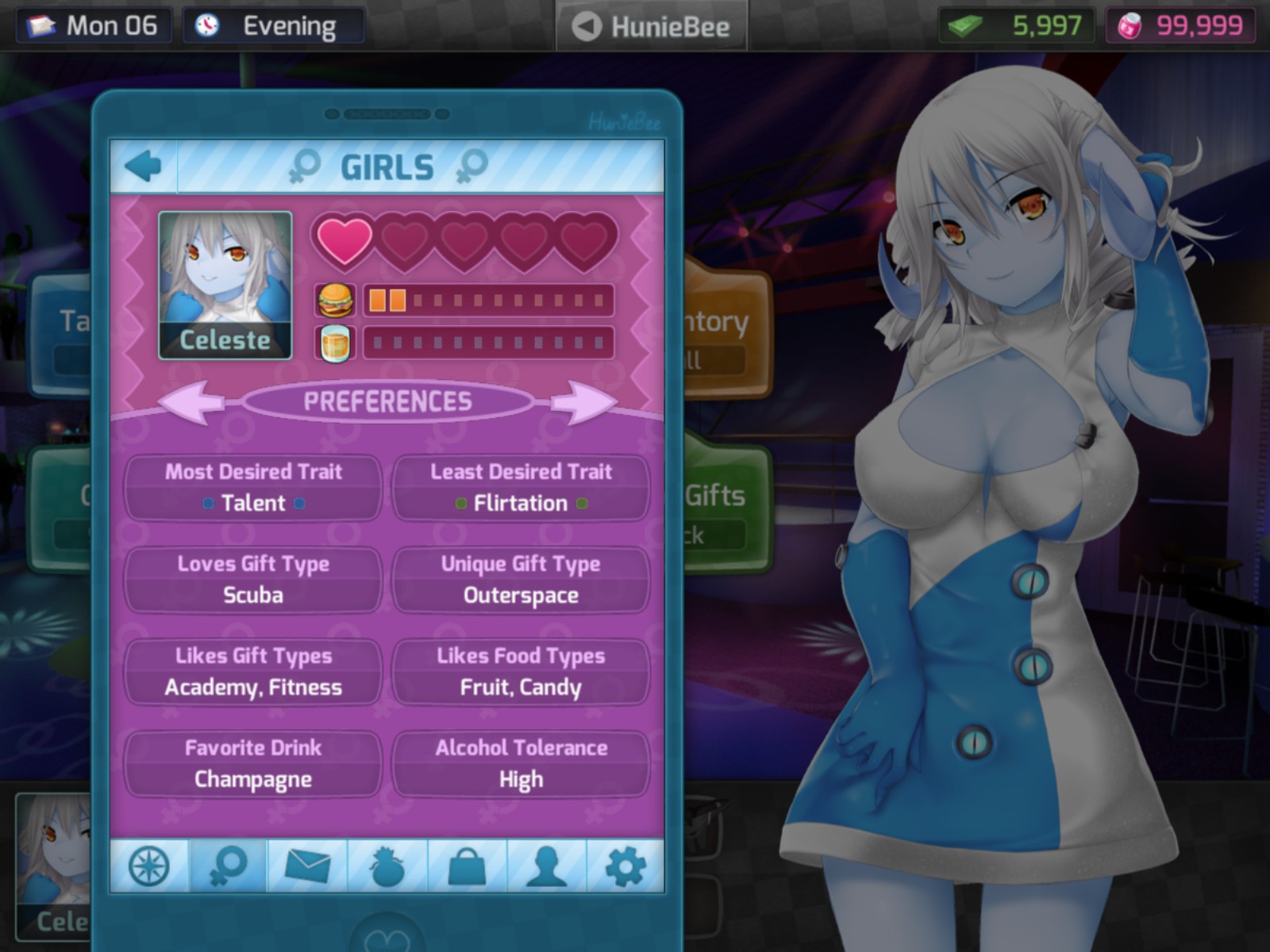 collette burns recommends huniepop how to get celeste pic