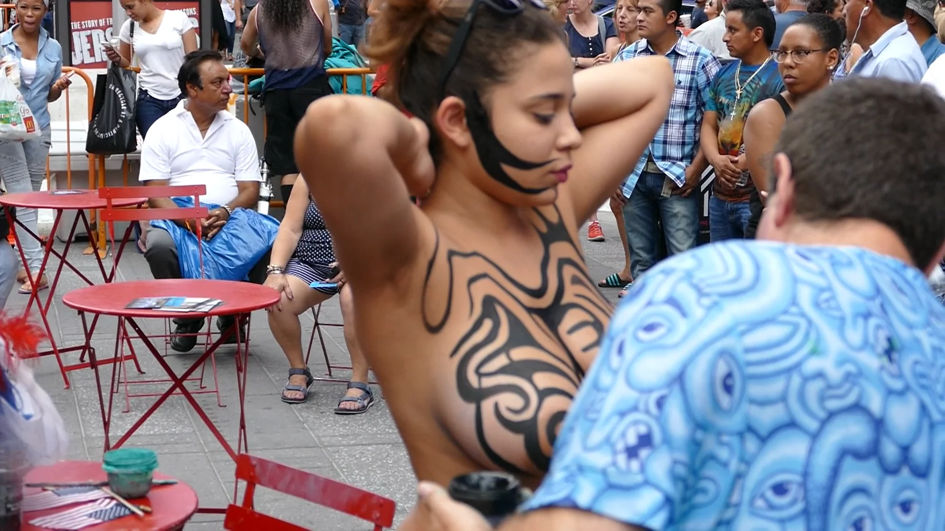 carly olson recommends body painting nyc times square pic