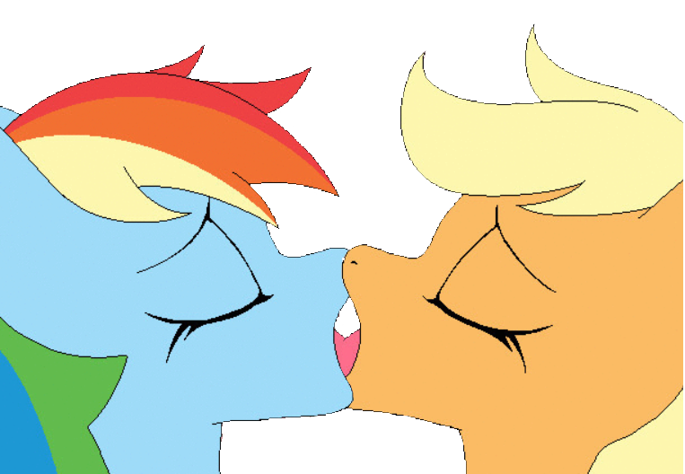 dedra hunter share rainbow dash kisses applejack photos