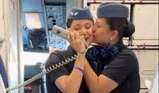 denis fleury add air hostess kissing game photo