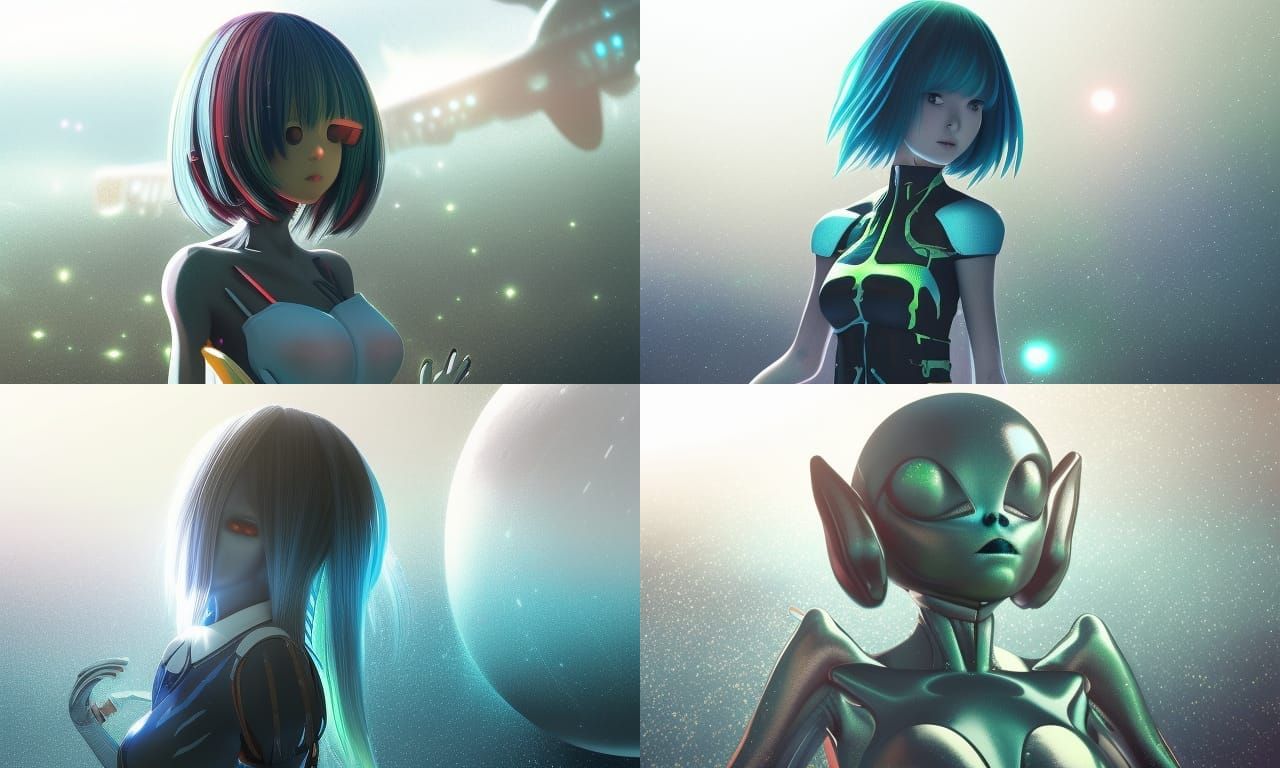 alien anime girl