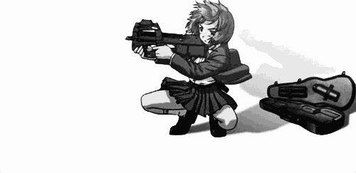 dino david recommends anime girl with gun gif pic