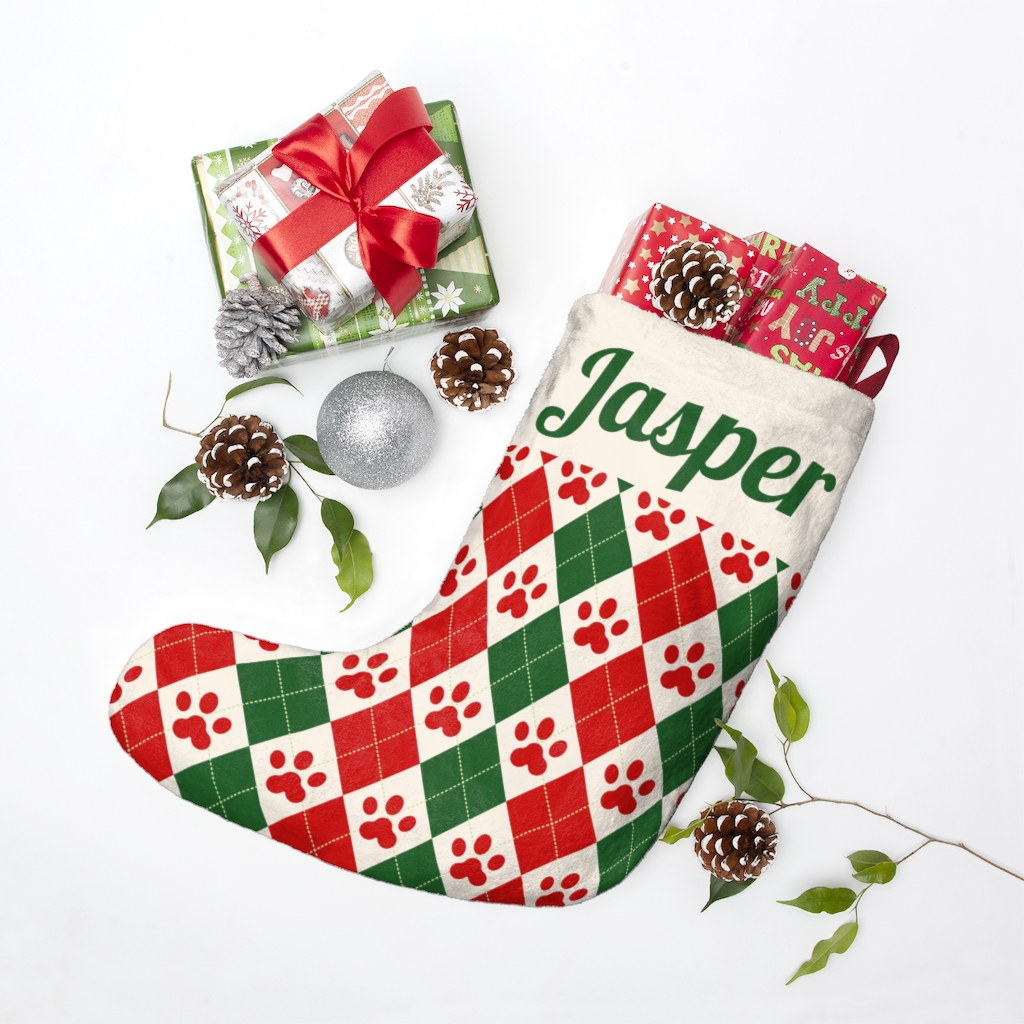 christopher lunde add photo argyle christmas stockings