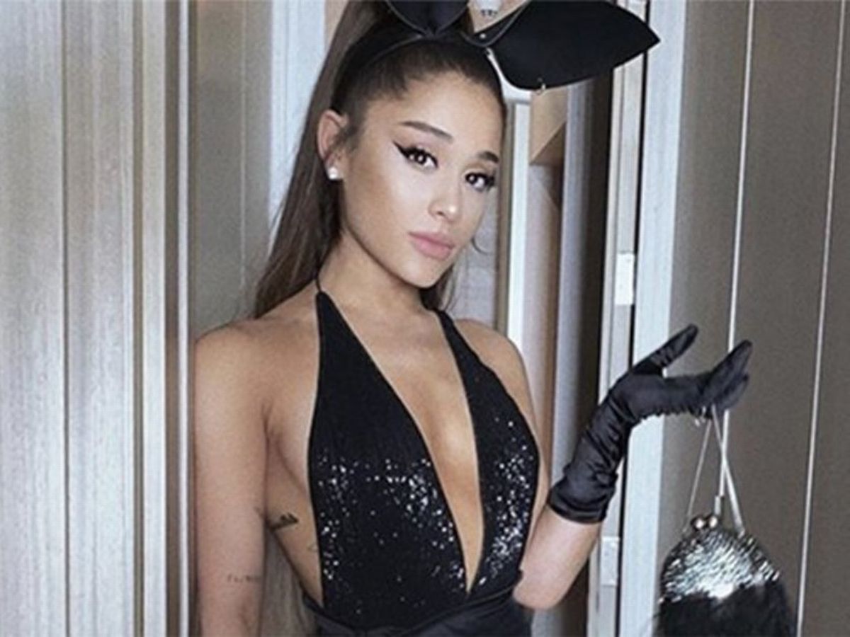 christine calder share ariana grande playboy photos