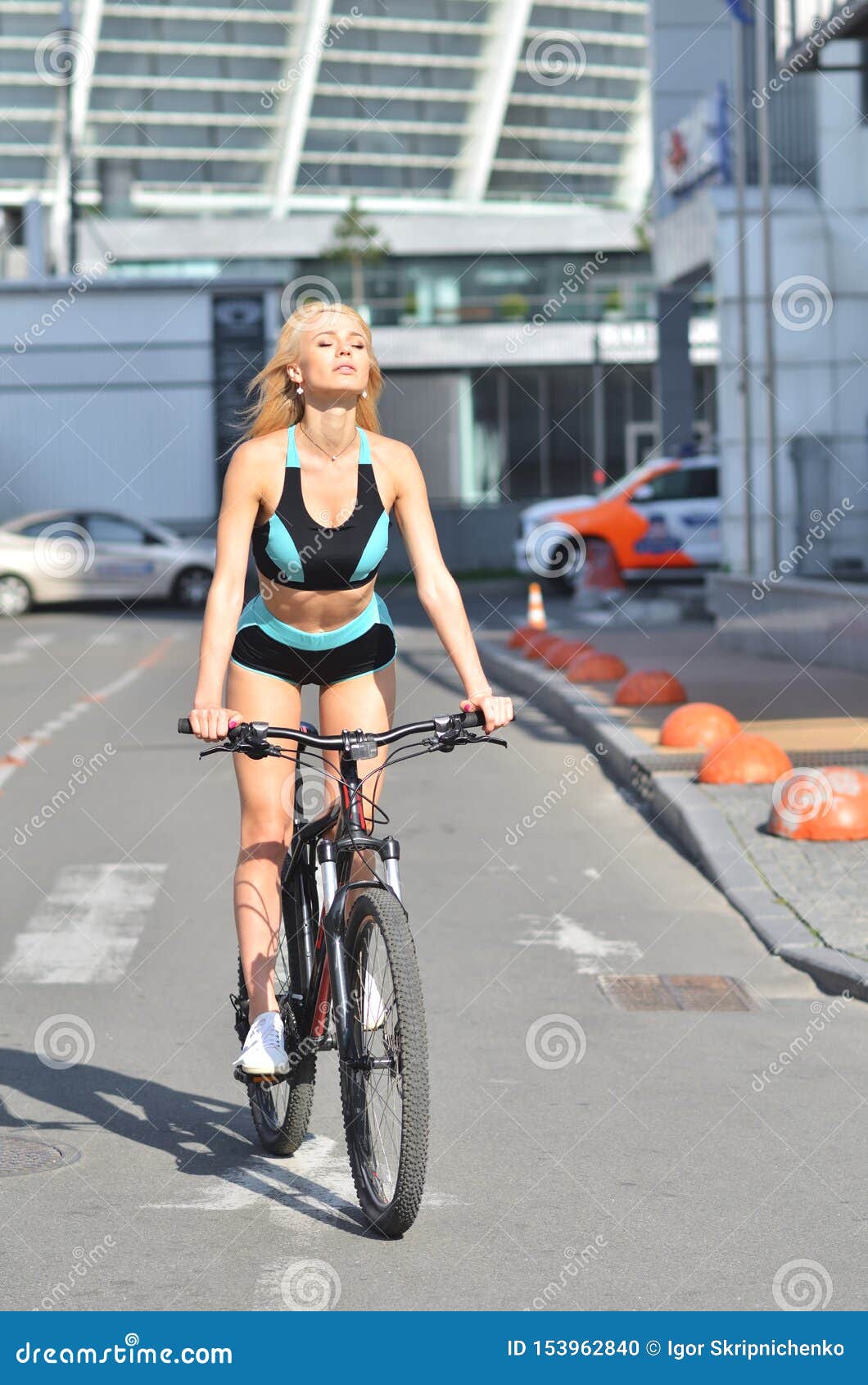 big boobs on bike