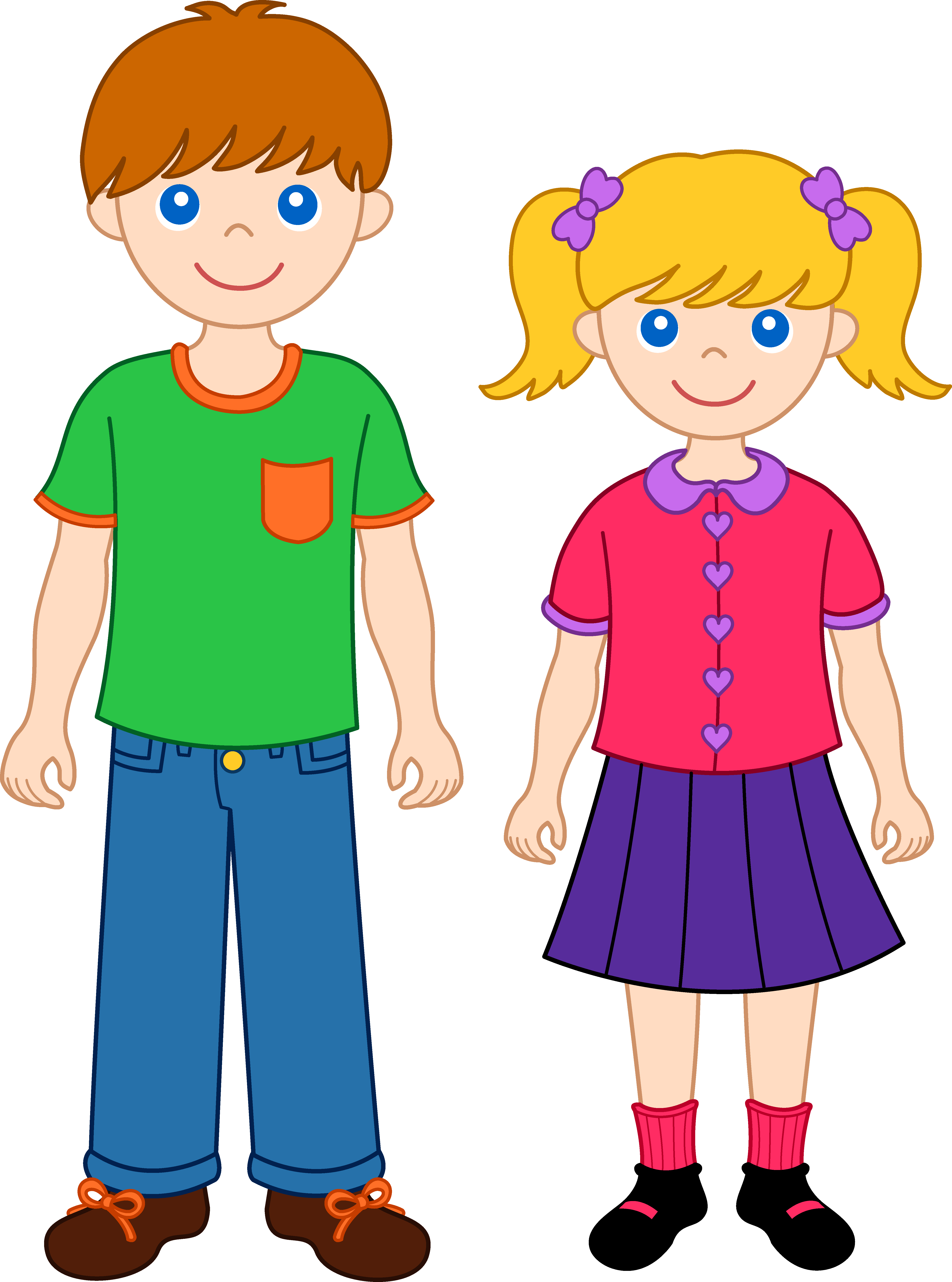 brother and sister clipart