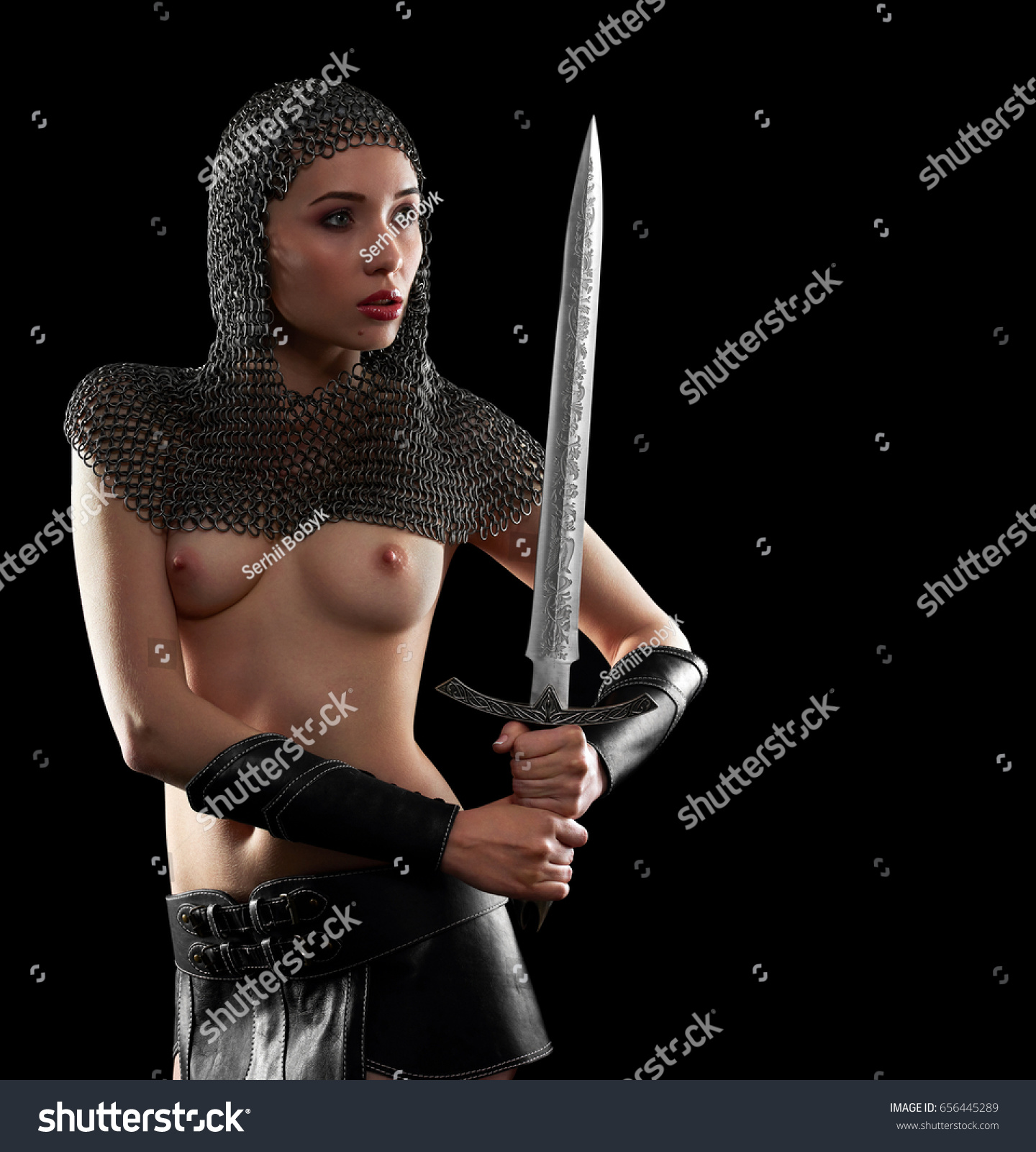 Best of Naked women with swords