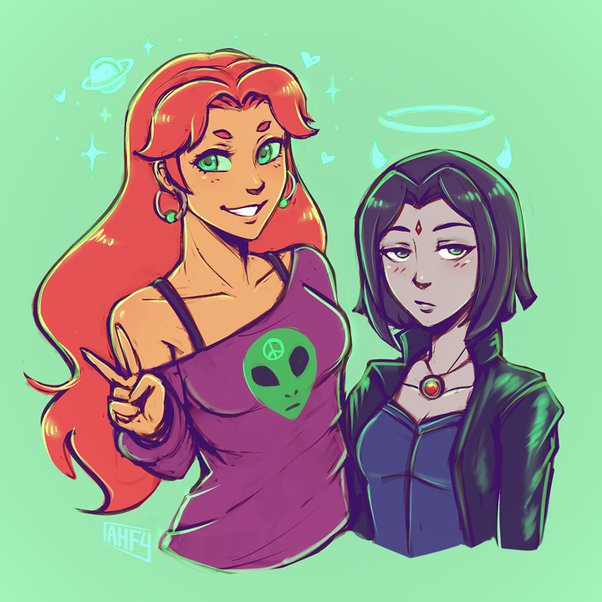 Teen Titans Go Raven And Starfire Sex cock picture