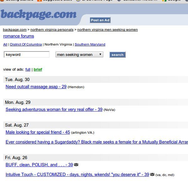 angel cabug recommends back page woodbridge va pic