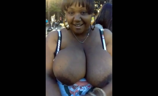 big black tits in public