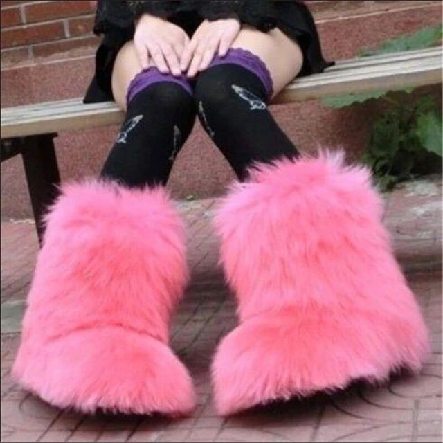 bebe jane recommends big fluffy fur boots pic