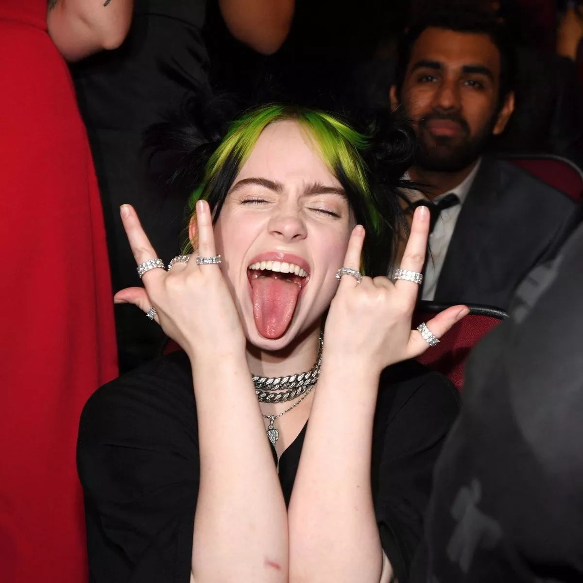 awudu fatawu add billie eilish tongue out photo