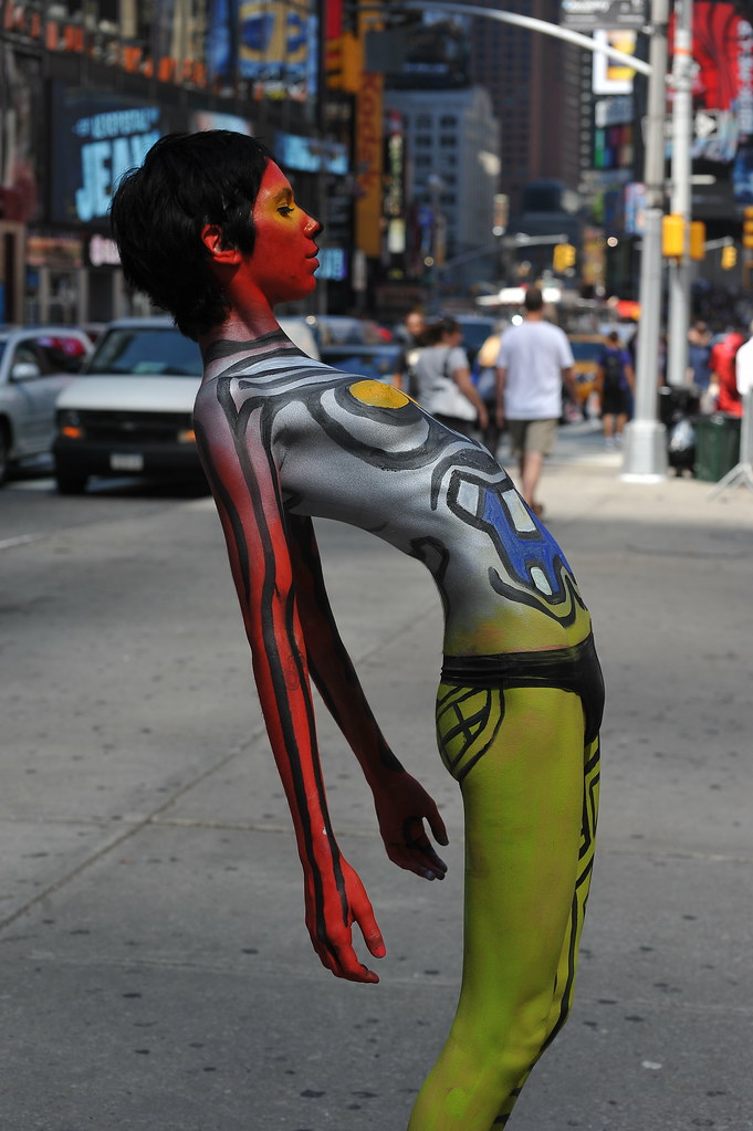 Body Painting Nyc Times Square step son