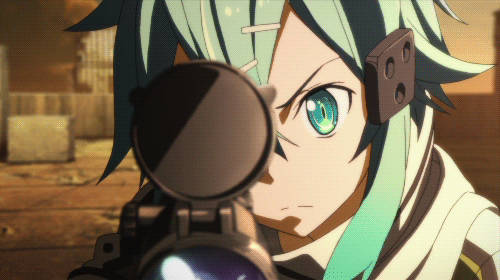 darren blain recommends anime girl with gun gif pic