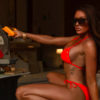 bernie dockery add holly sonders bathing suit photo