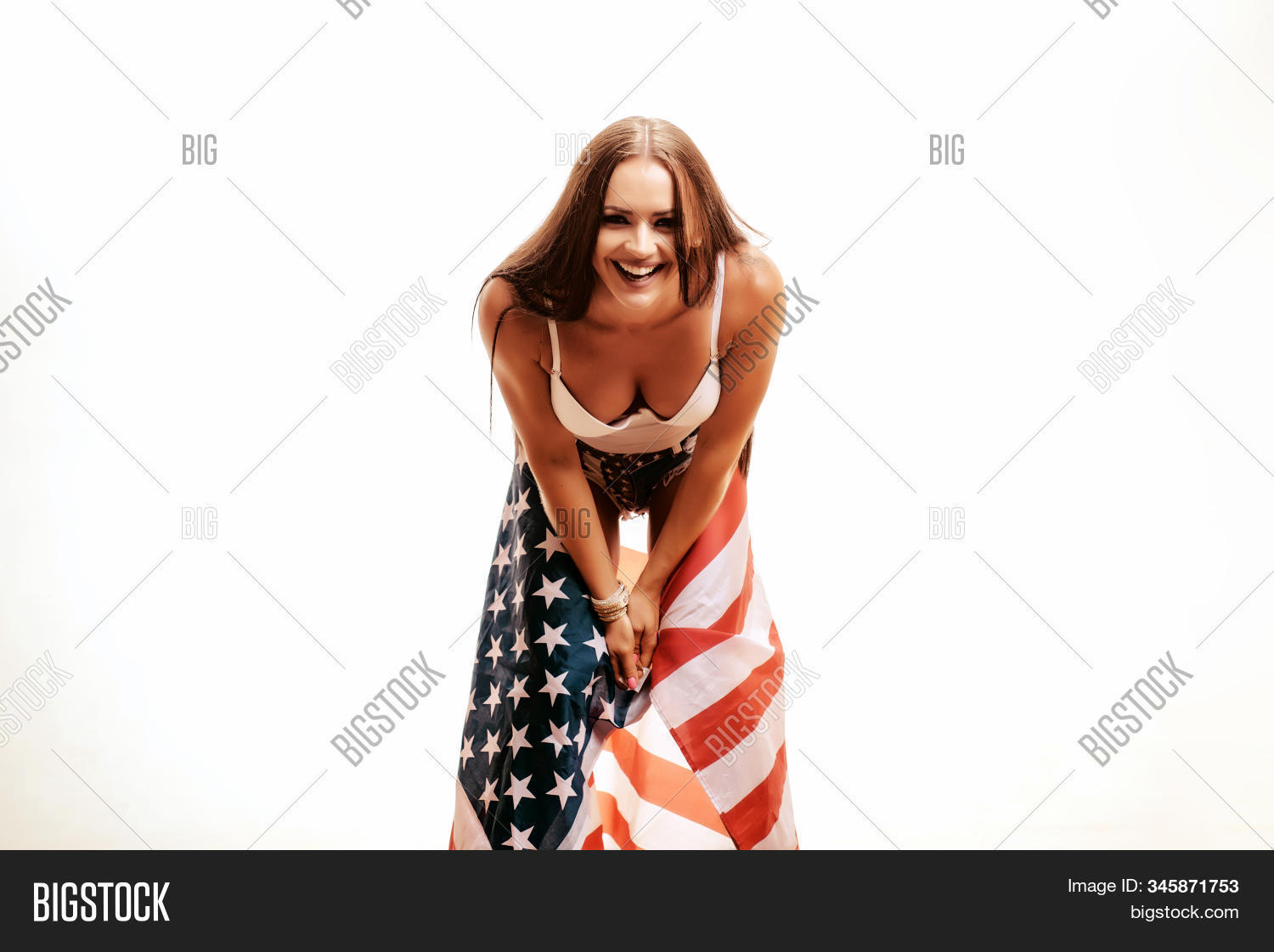 Hot Girl Holding American Flag xhamster teen