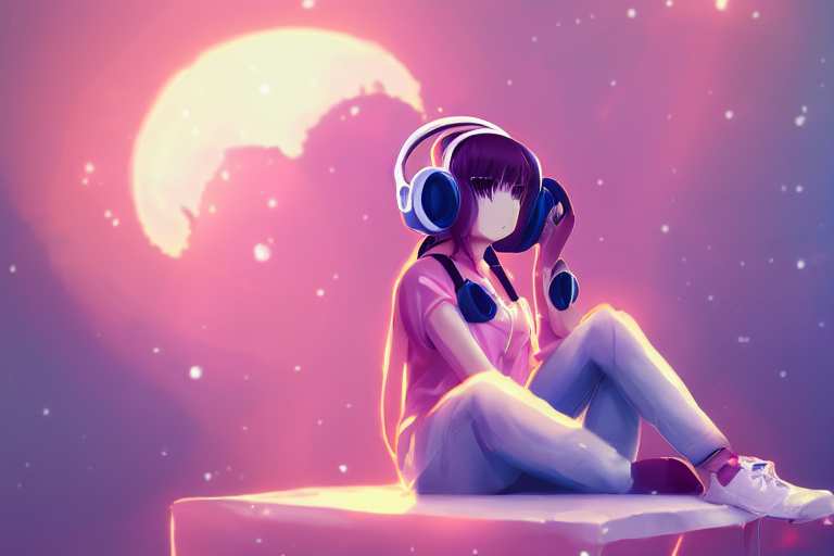 amando flores recommends chibi girl with headphones pic