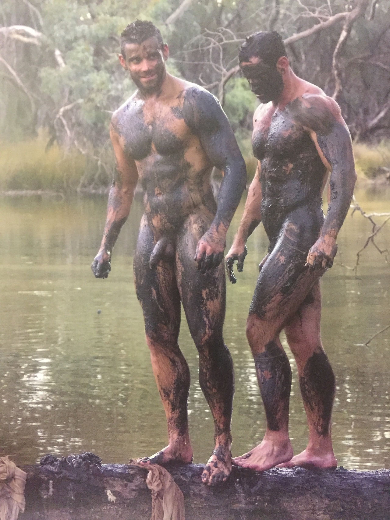 Best of Naked men in mud