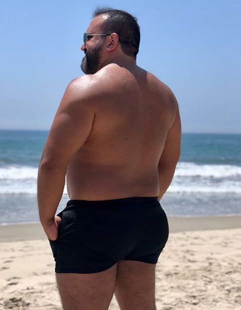 big guy in speedo