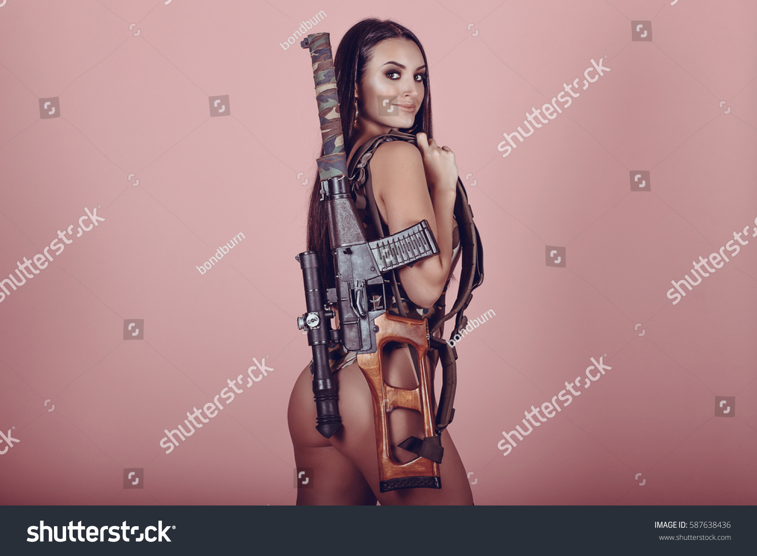Best of Hot girl with ak47