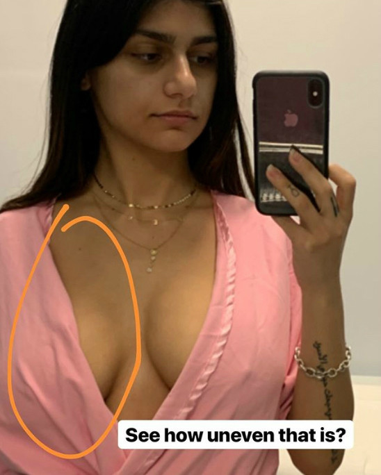 andrea waymire recommends Mia Khalifa Fake Boobs