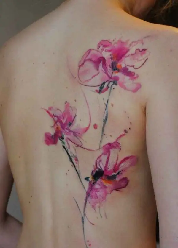 antionette matthews recommends flower blowing in the wind tattoo pic