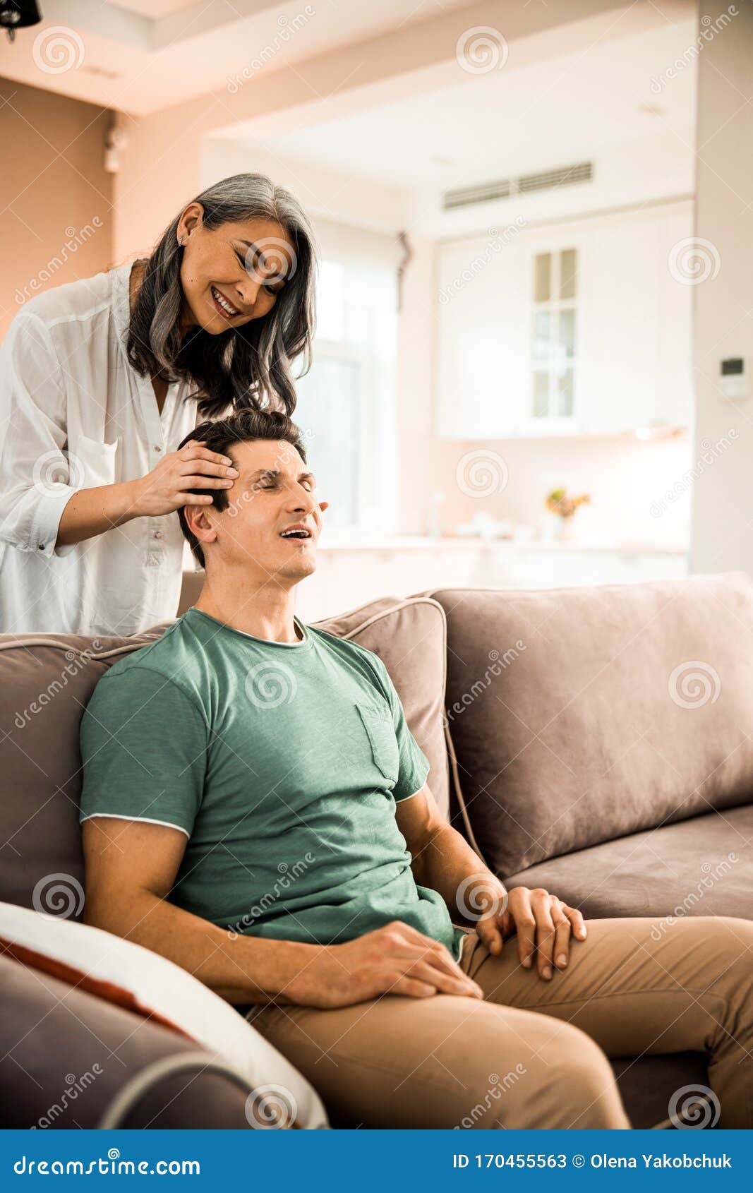 alex habegger add photo husband watches wife get a massage