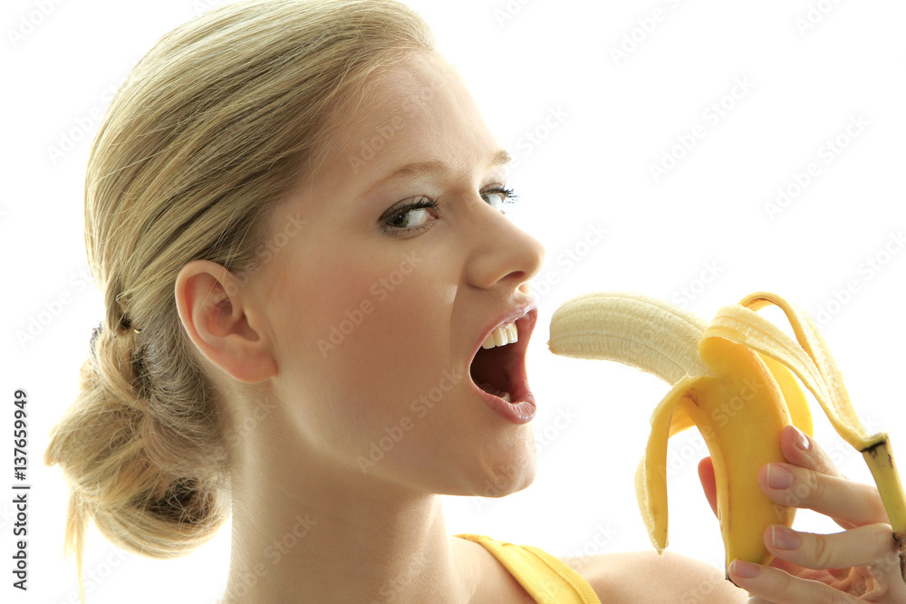 dan hallowell recommends woman eating banana picture pic