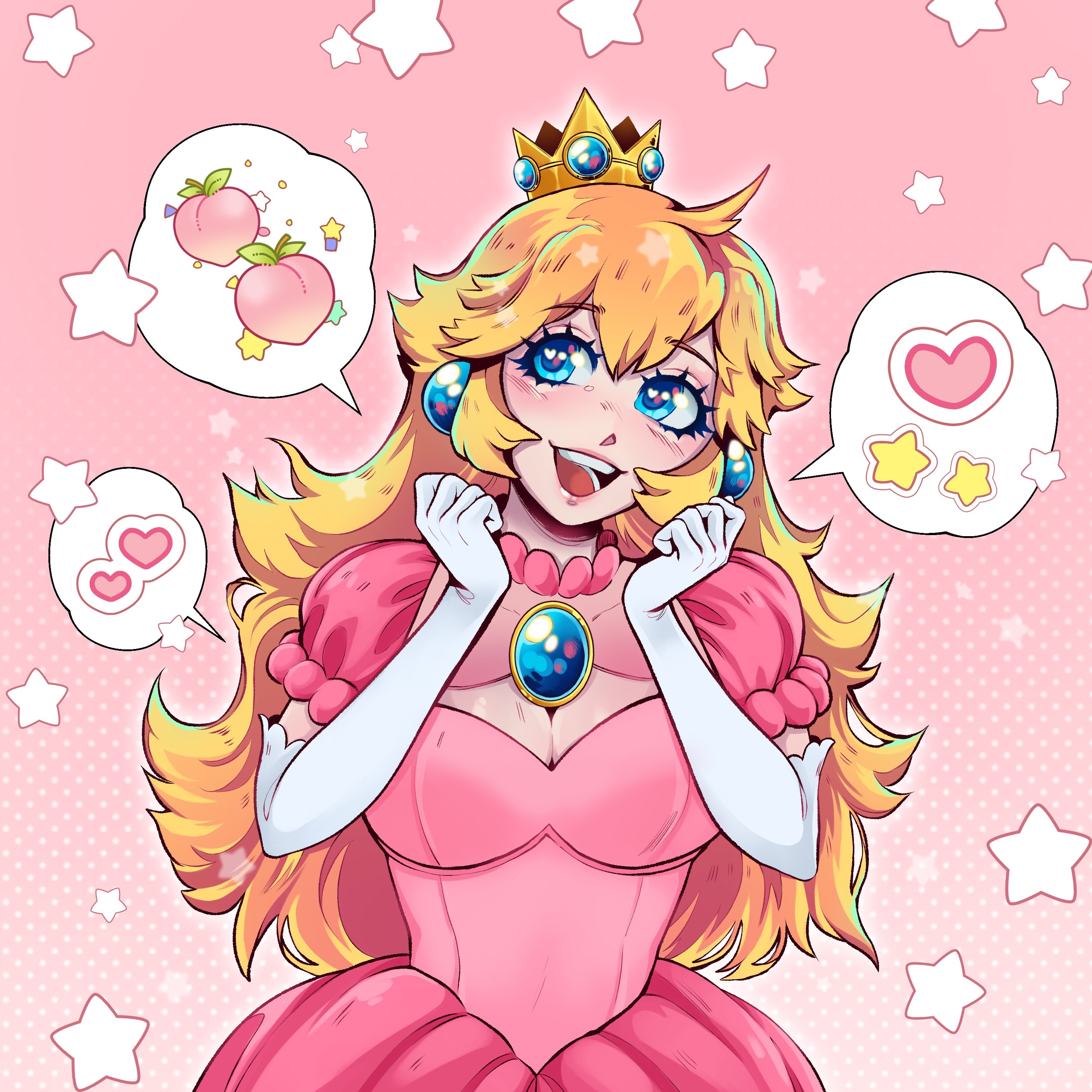 fan art princess peach