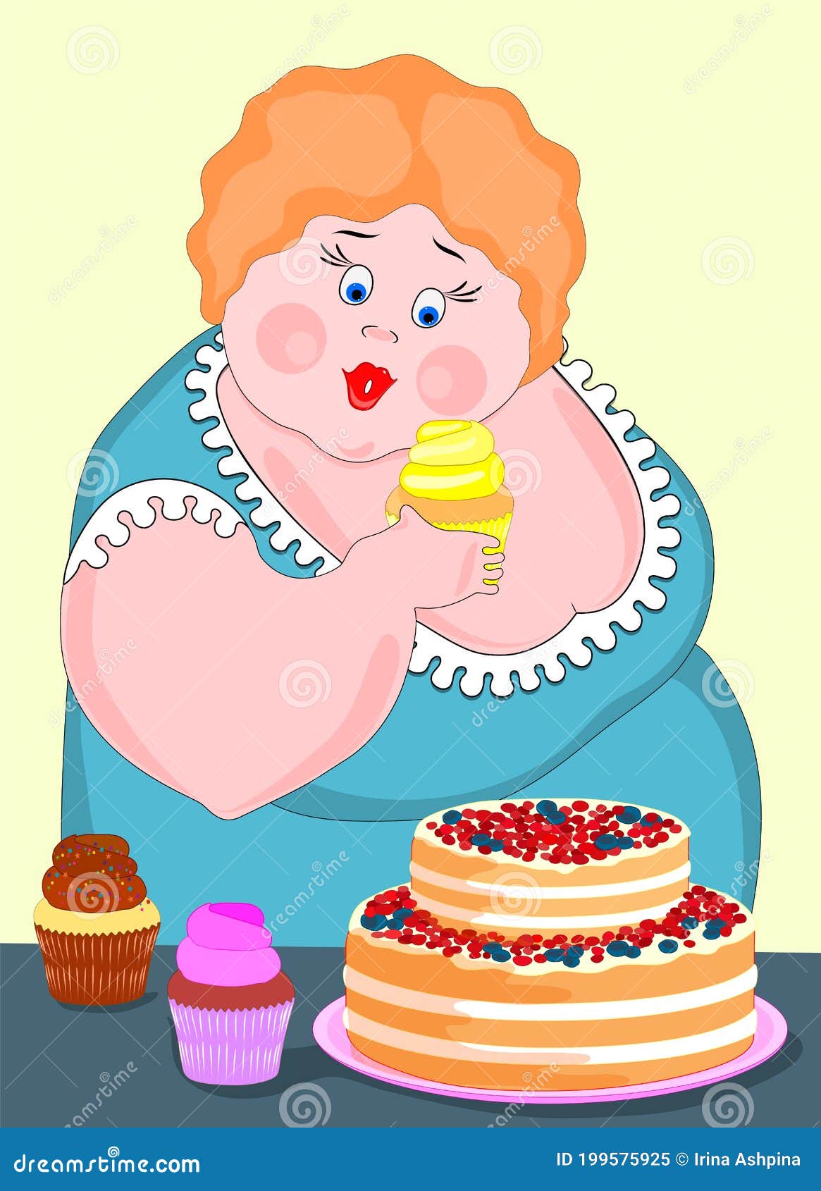 dave reagan recommends fat chick eating cake pic