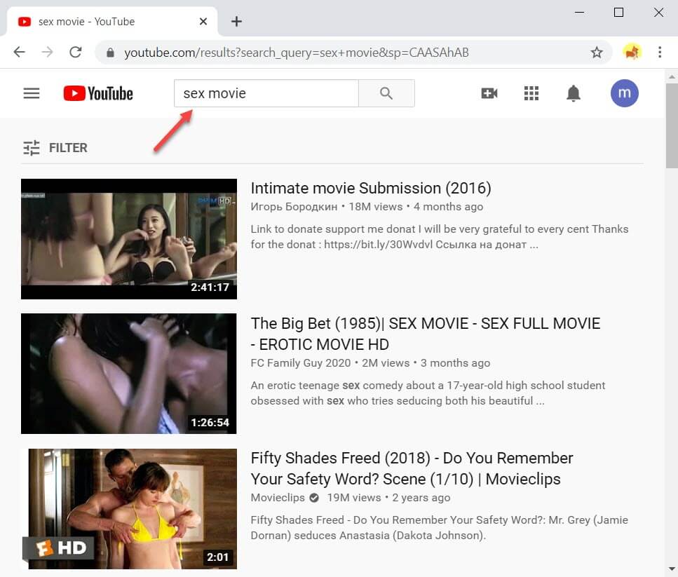 porn sites on youtube