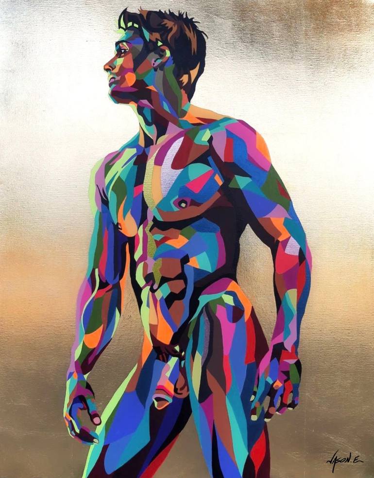 christian roosevelt add nude male body art photo