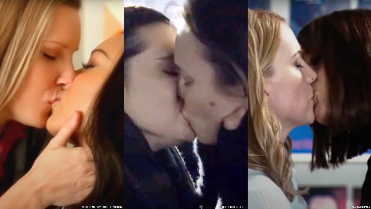 derrick hamlin add photo lesbian kissing scene glee
