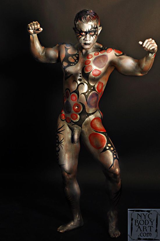 Best of Fully nude body paint