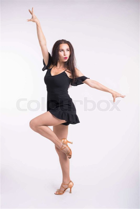 girl dancing and striping