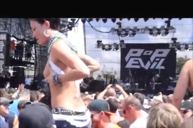 Best of Girls flashing at rock concerts