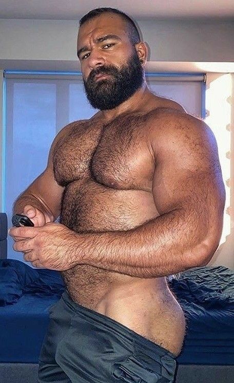 dennis asiimwe recommends hairy bear muscle men pic
