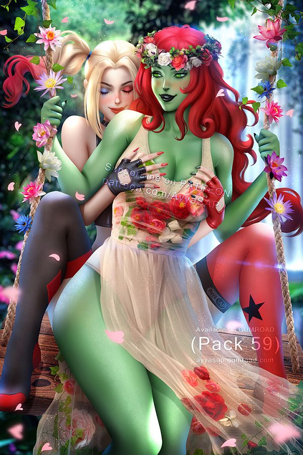 harley quinn and poison ivy hot
