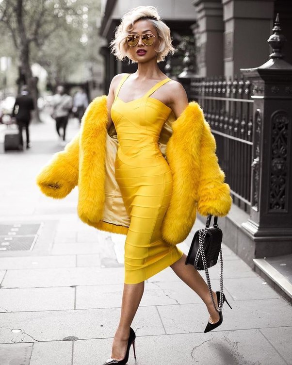 bahar aydemir add heels for yellow dress photo