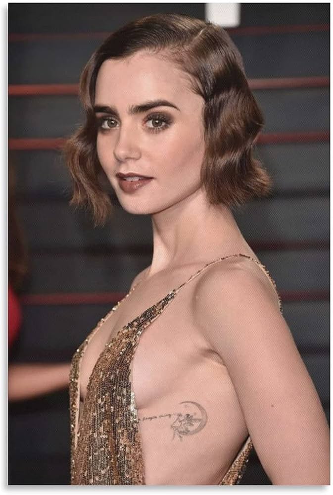 Lily Collins Sexy Photos gives video