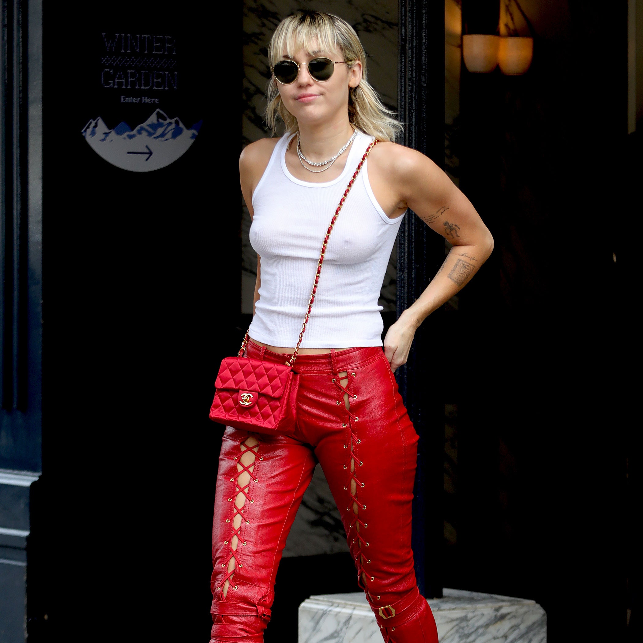 dave hach recommends Miley Cyrus Leather Leggings